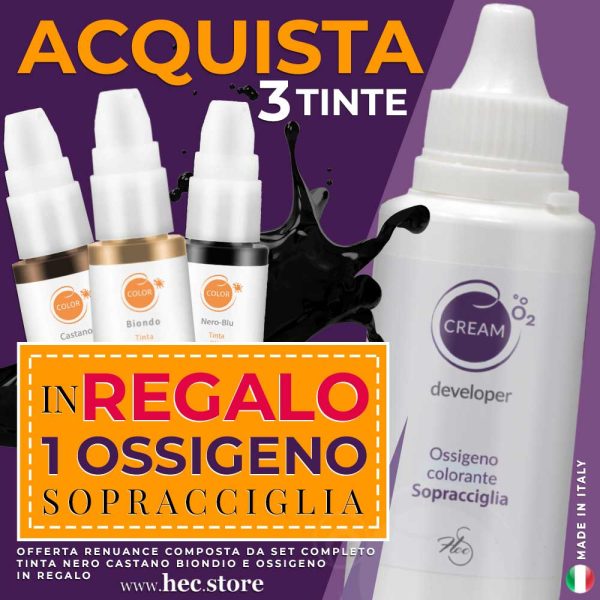 foto di tre tinte con ossigeno Renuance Offerta Tinte