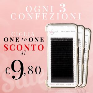 immagine rosa quadrata con la scritta promo Ciglia Flat Ellipse