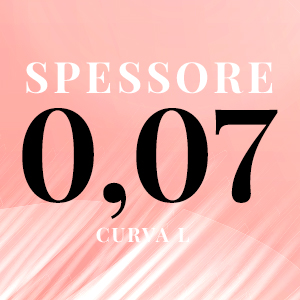 riquadro rosa con scritta nera Ciglia L 007