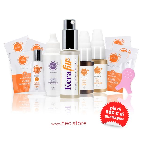 foto del KIT completo prodotti sopracciglia con scritta special price