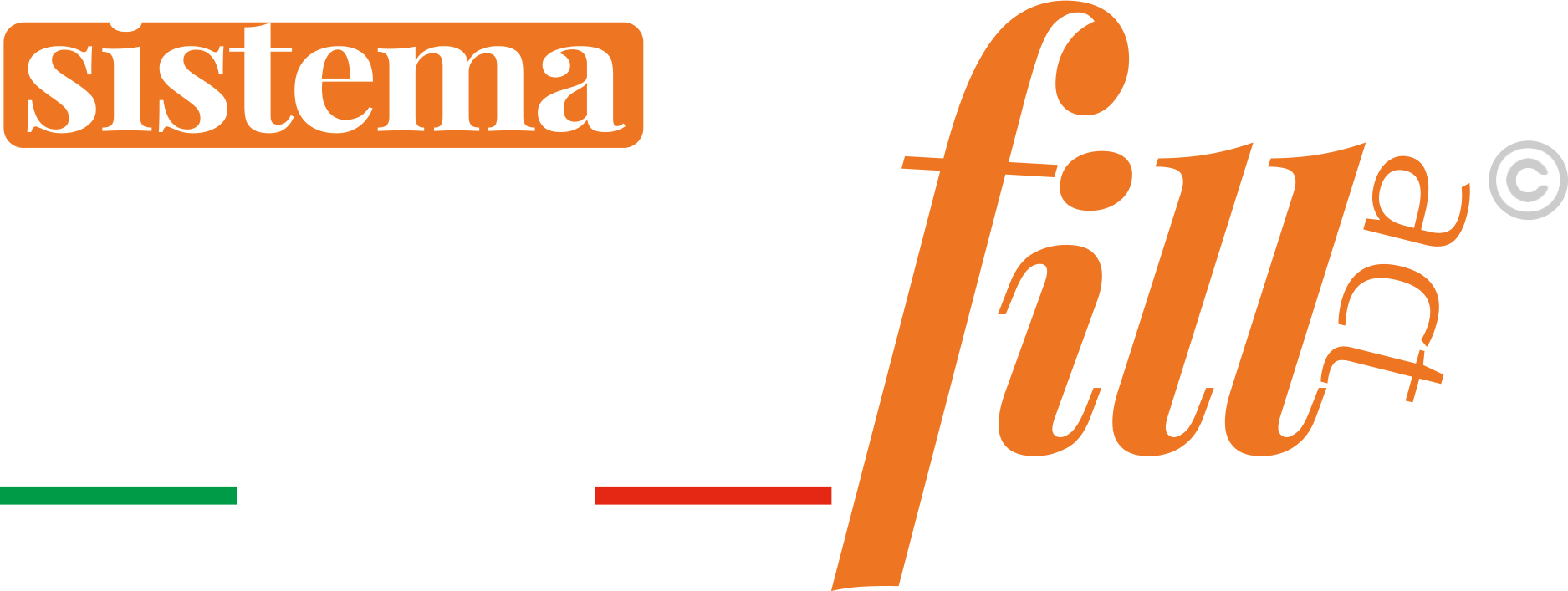 logo con scritta kera color bianco e fill arancio