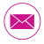 icona mail fuxia con cerchio
